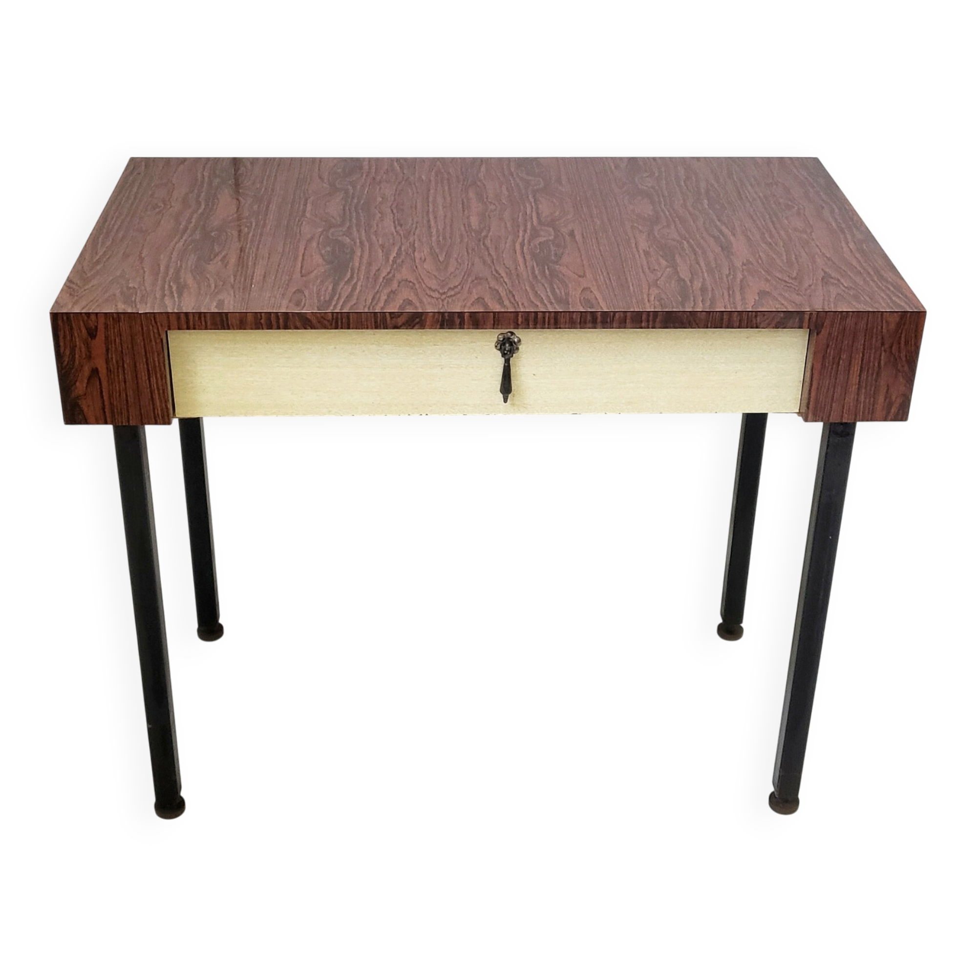 Adorable vintage 1960s desk in formica & metal 60s 1960s 60s years
