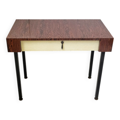 Adorable bureau vintage 1960 en formica & metal 60s 1960s annees 60