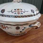 Large antique soup tureen Gien