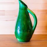 Green ceramic chest signed FG 70's