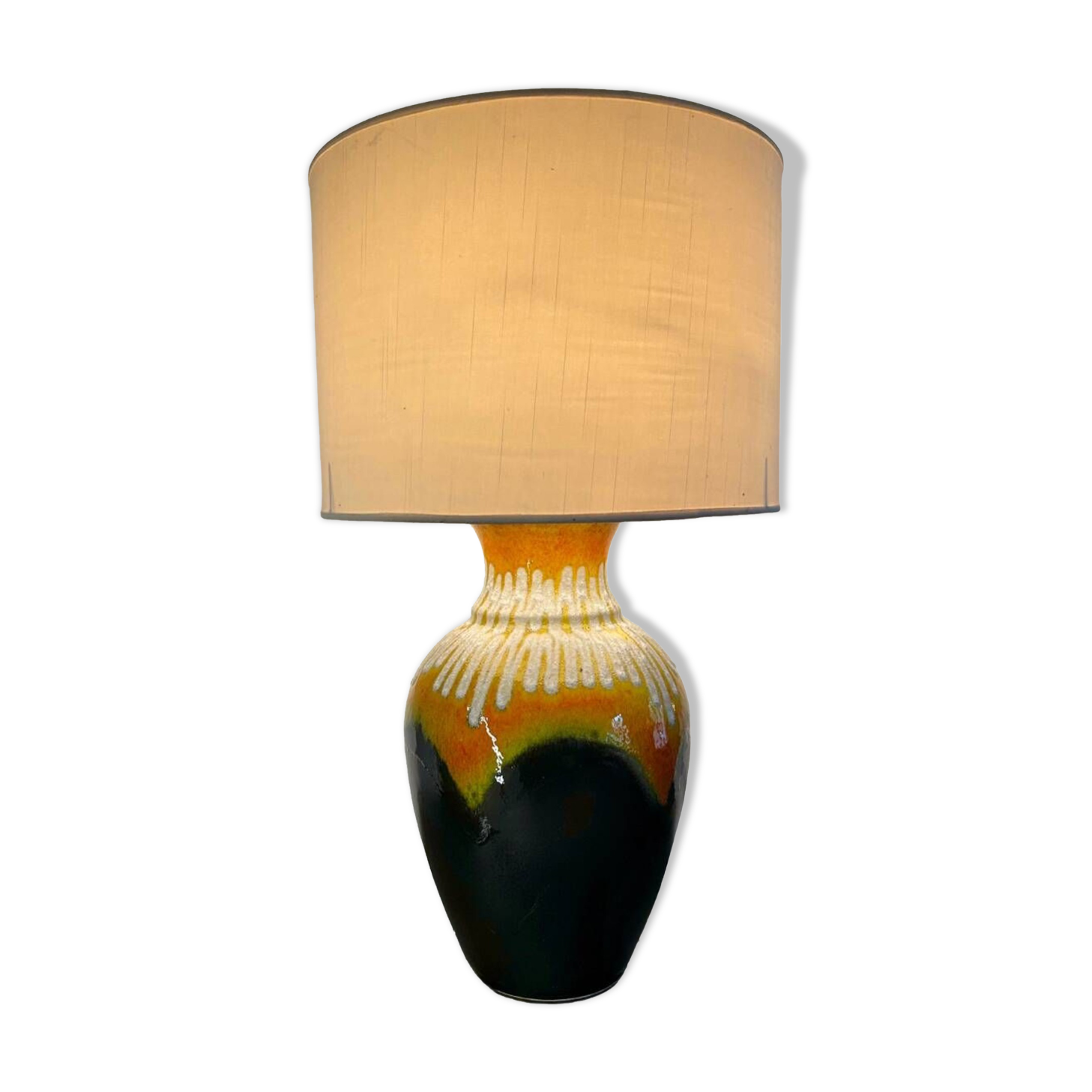 Grande lampe années 70 ceramique W.Germany