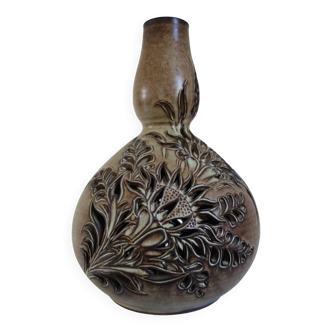 Vintage ceramic lamp by Fonck and Matéo, Vallauris