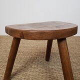 Tabouret tripode en bois