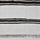 White Brown Striped Turkish Runner Rug, 70x310Cm