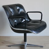 Charles Pollock leather armchair