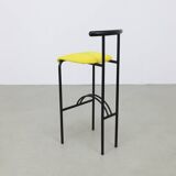 4x Postmodern Barstool in Memphis Style, 1980s