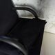Vintage Black Canvas Highback T-Line Armchair by Burkhard Vogtherr by Arflex, 1984