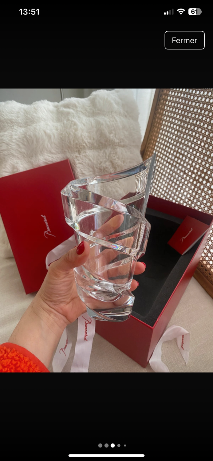 Rare Baccarat spiral vase