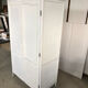 Wooden cabinet with wardrobe and shelves