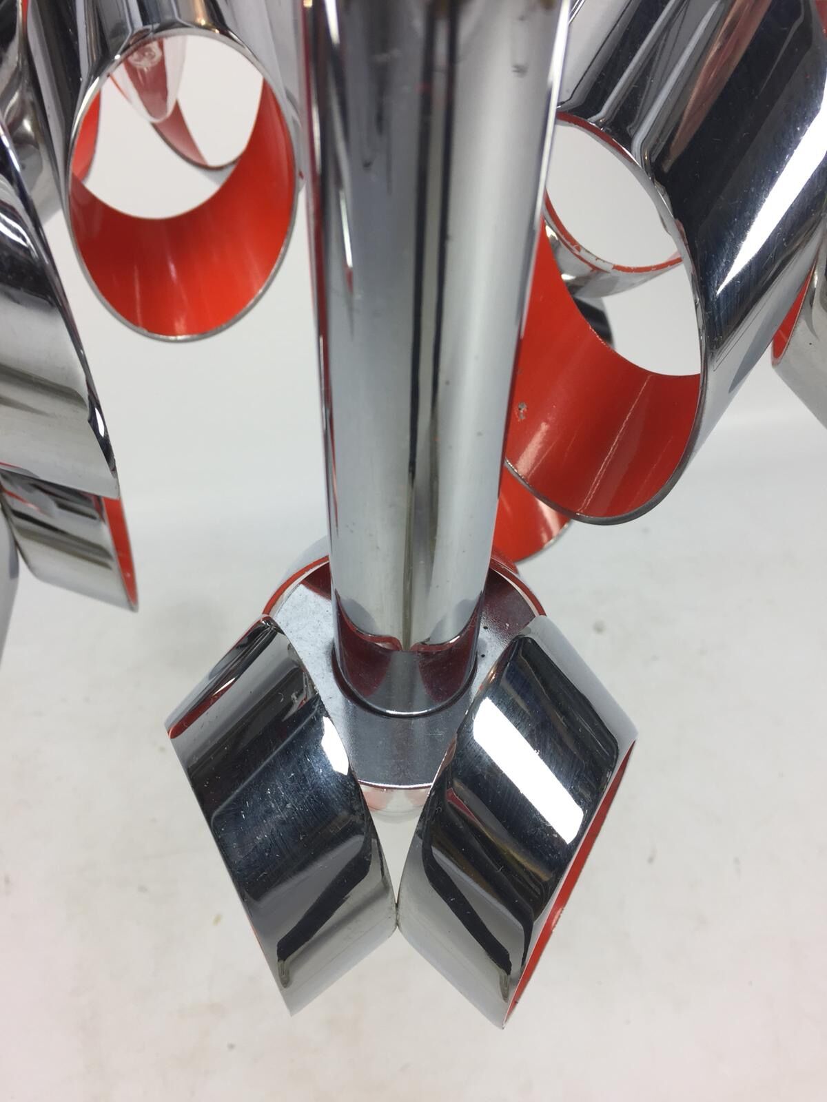 Chromed Metal Ceiling Lamp by RAAK, Amsterdam, 1960's