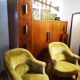 Pair of original tapestry velvet toad armchairs