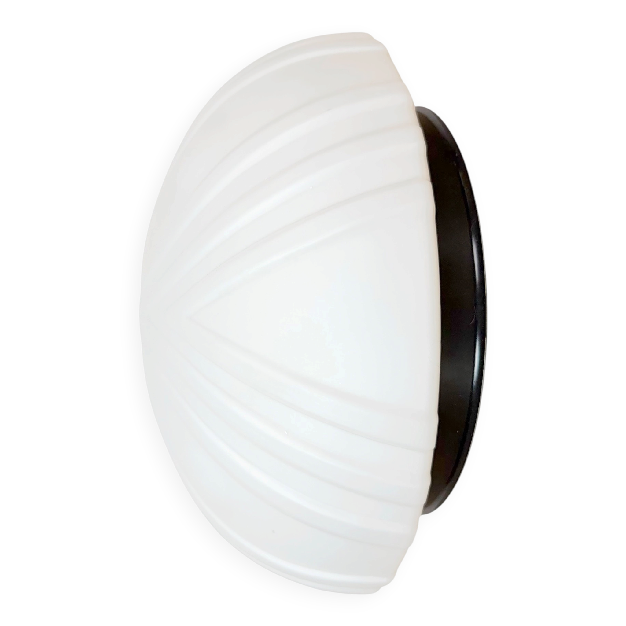 Vintage Wall Or Ceiling Light with Milk Glass, 1970s