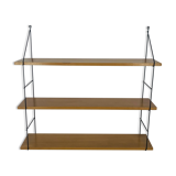Wooden and metal string shelf, 1960s