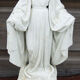 Ancienne statuette de la vierge au serpent en biscuit