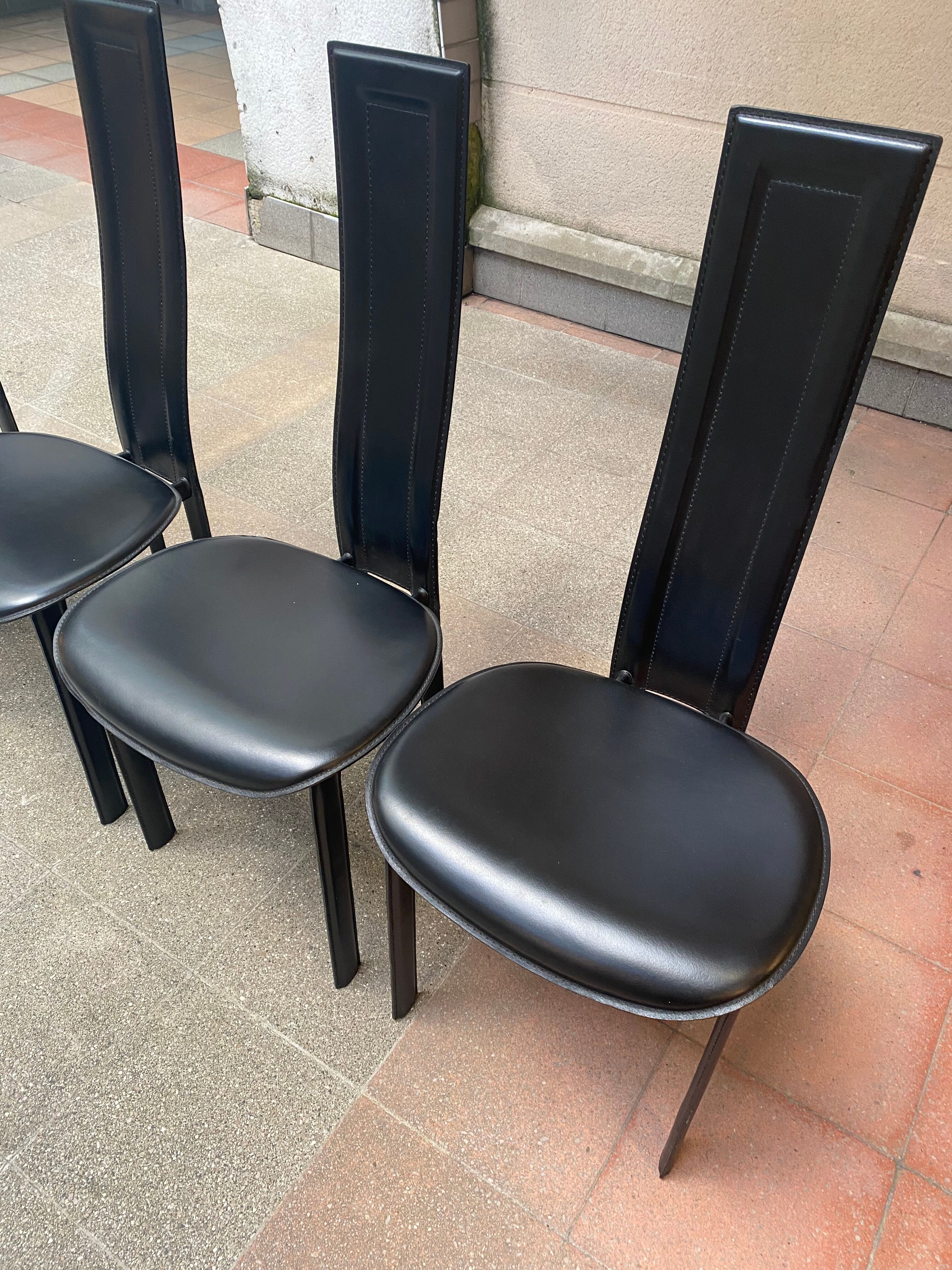 4 chairs Cattelan Italia - 80s