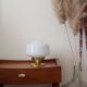 Opal globe installation lamp
