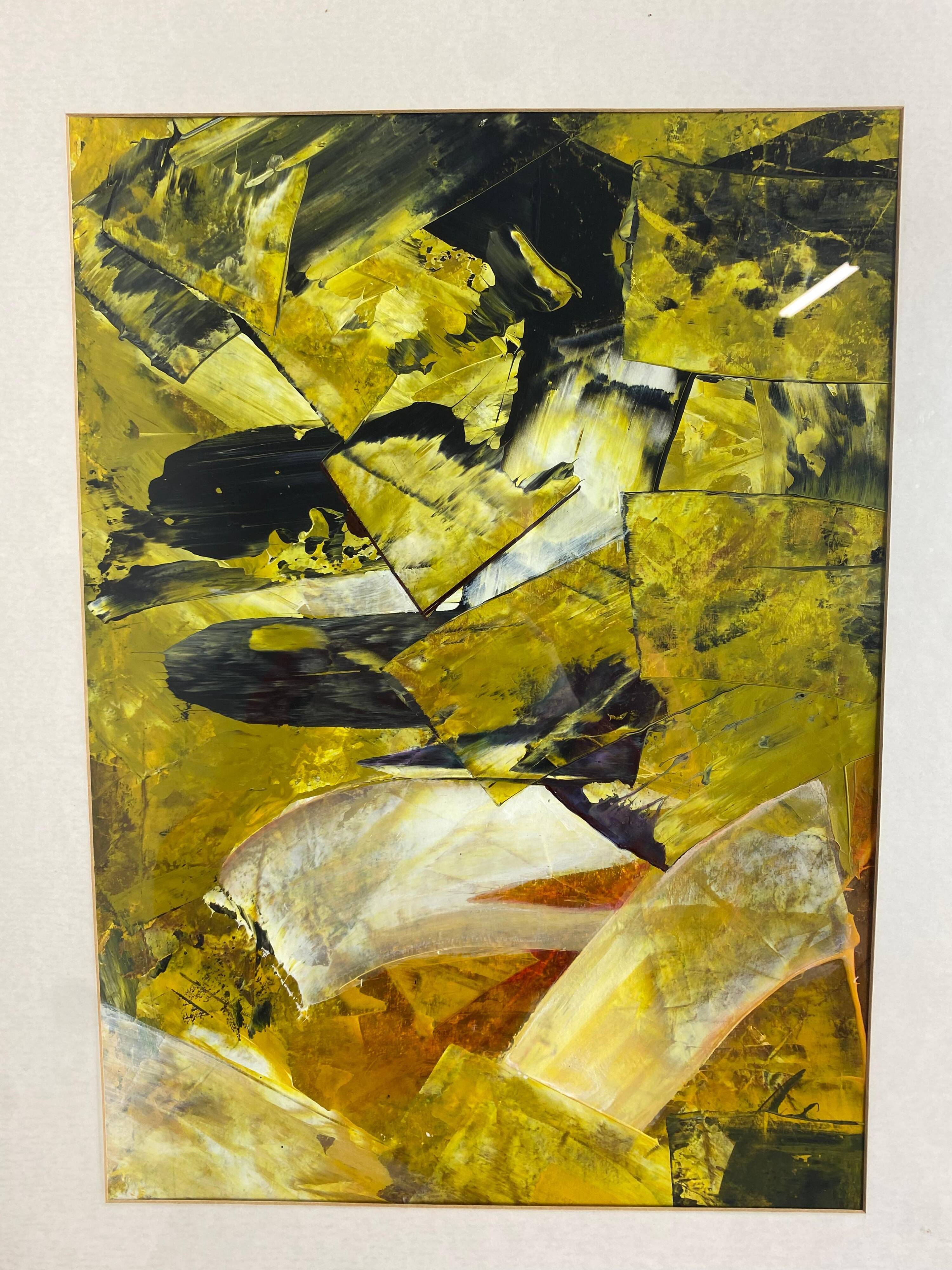 Waves of Gold Modern Abstraction by Juraj Huliak