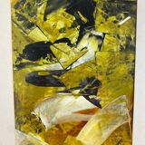 Waves of Gold Modern Abstraction by Juraj Huliak