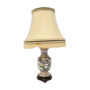 Lampe en bronze et émaux