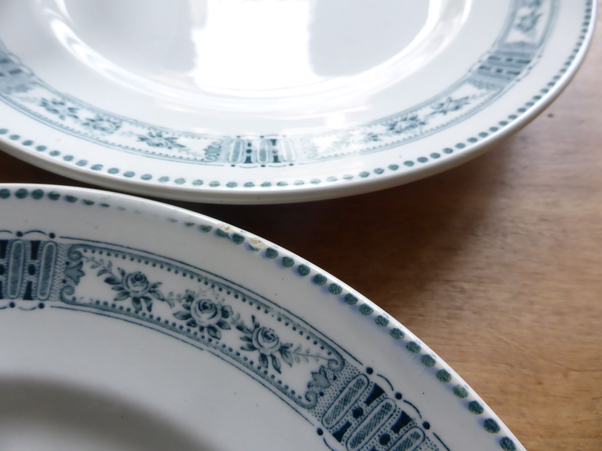 6 flat plates in iron earth Moulin des Loups model Pasteur