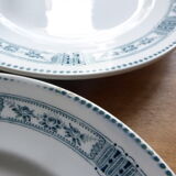 6 flat plates in iron earth Moulin des Loups model Pasteur