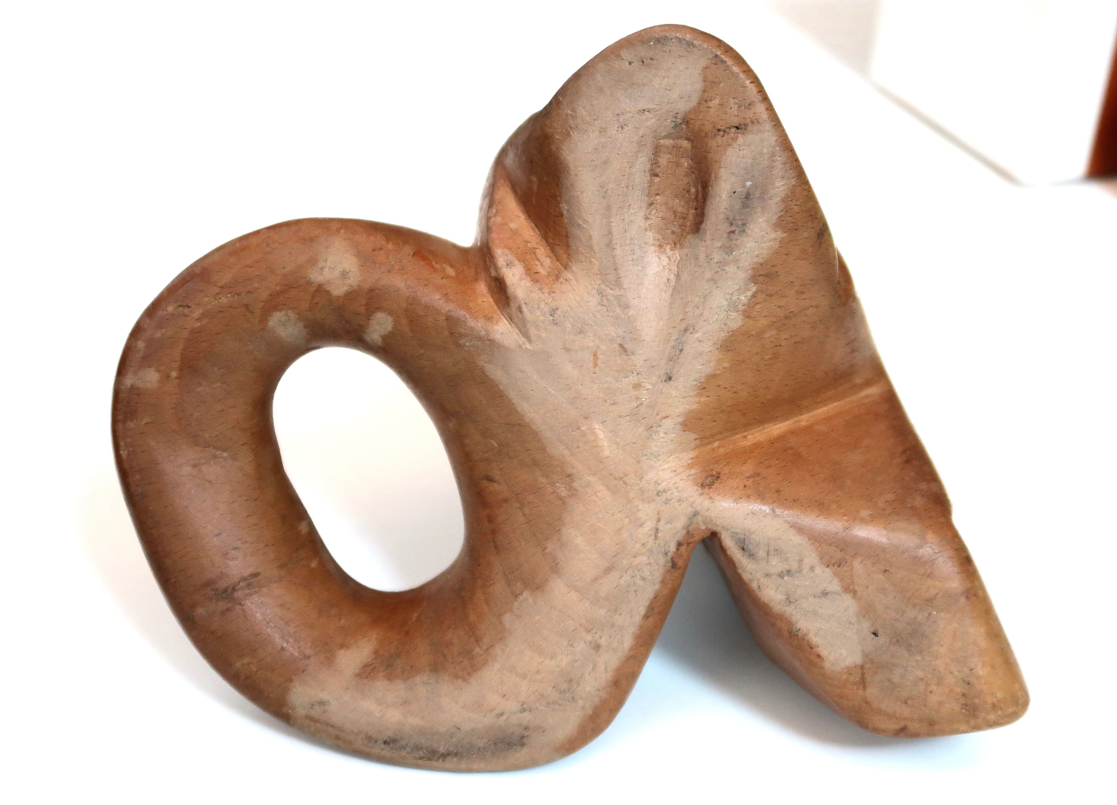 Abstract wooden sculpture, 60s