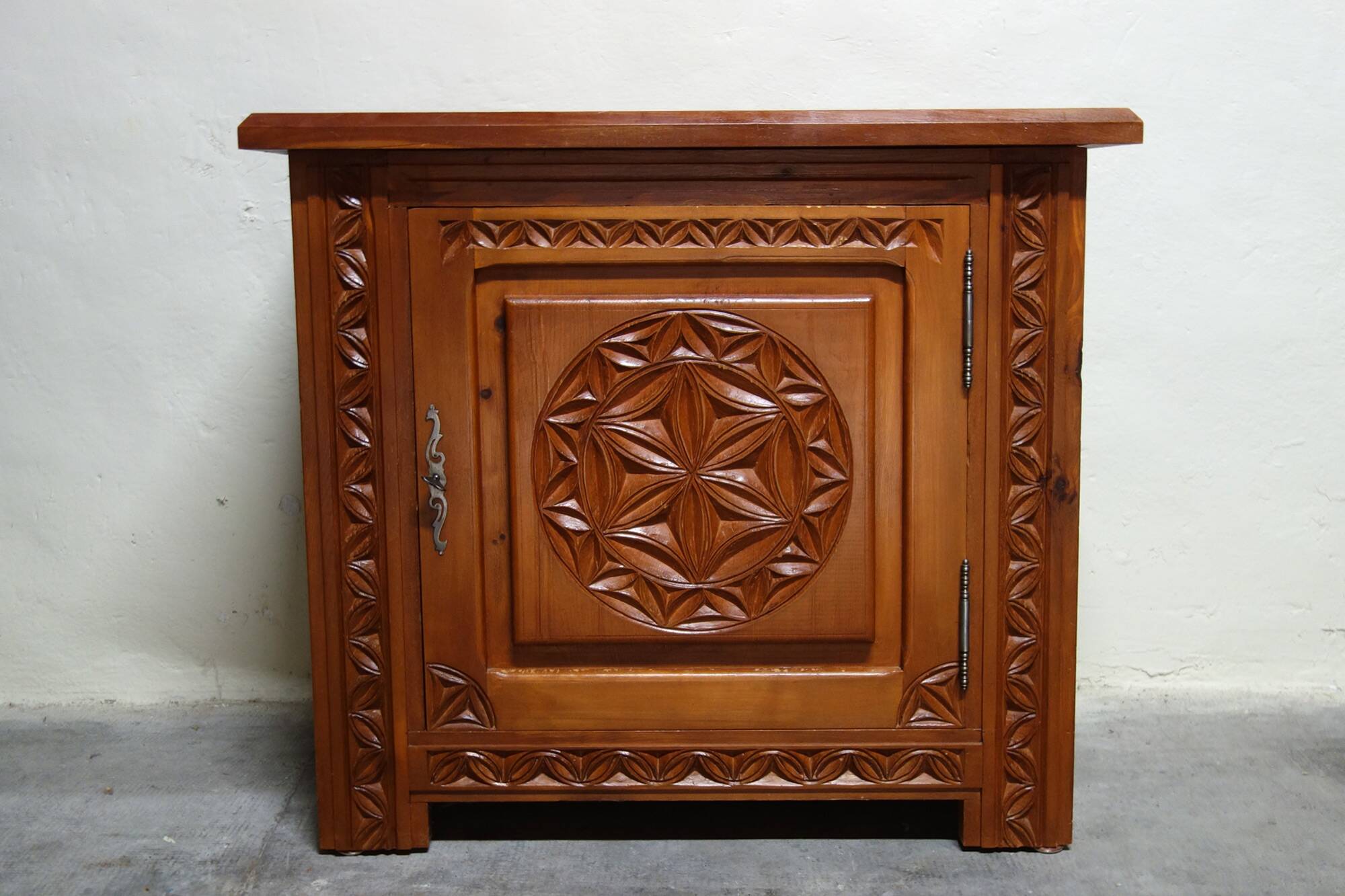 Carved wooden jam maker popular craft Hautes Alpes