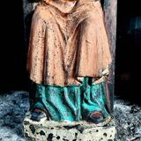 Religious sculpture, saint from the 17th century.