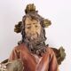 Antique holy water font with religious subject, Italy, 20th century.