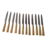 Set de 12 couteaux en bakélite et inox