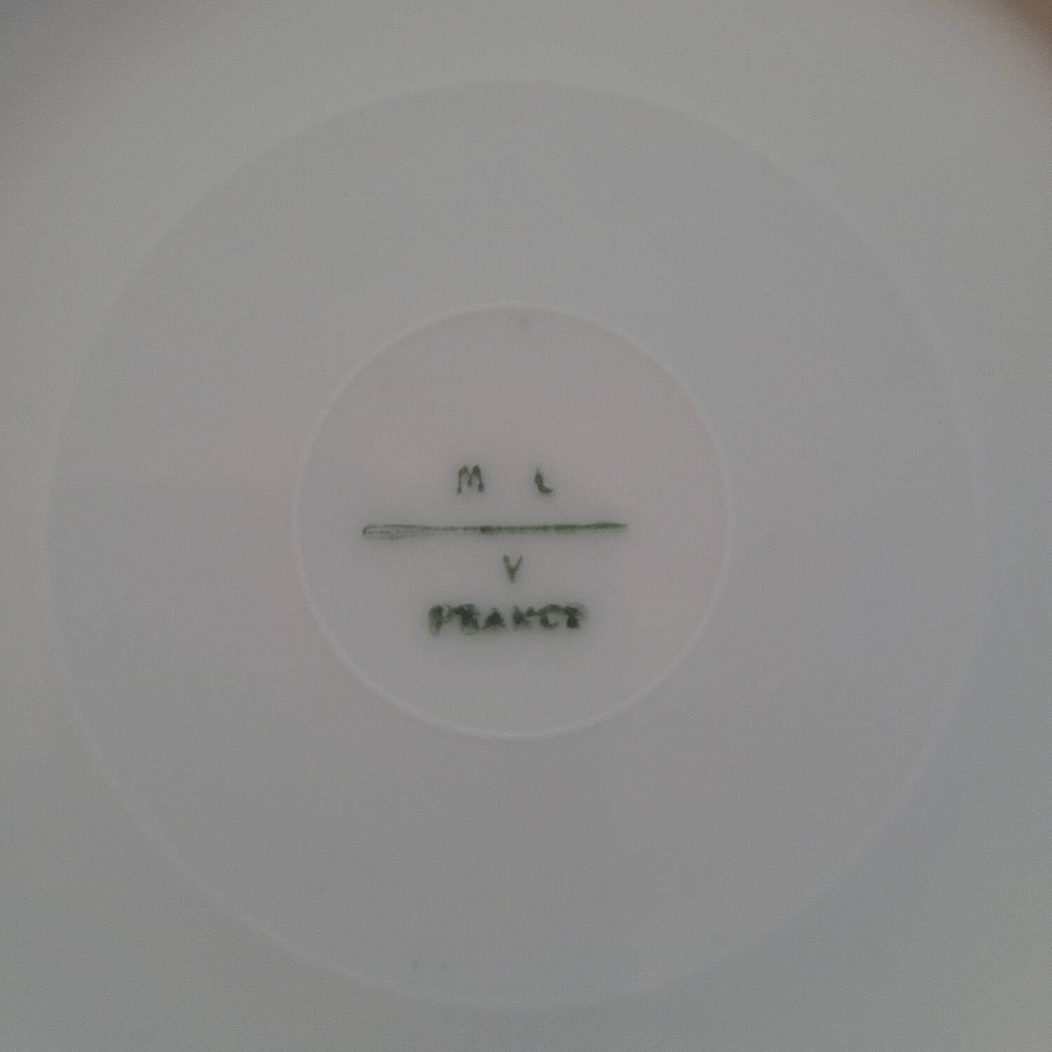 Set of 5 dessert plates – French Limoges porcelain, neo-style decor