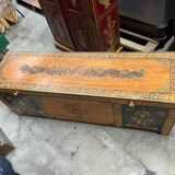 large hand-painted Indonesian chest