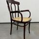 Chaise de bureau Thonet avec assise en rotin