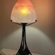 Art Deco lamp glass paste&/ wrought iron