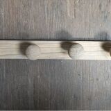 Patinated coat rack 4 hooks