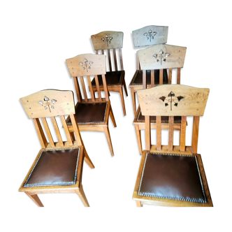 Wooden chairs