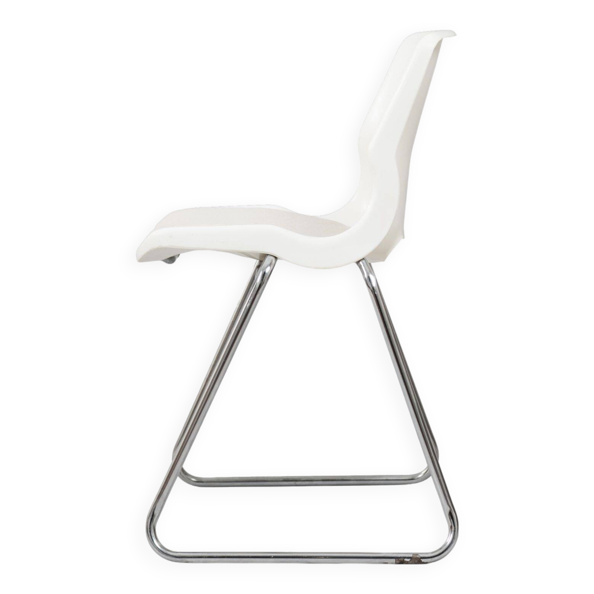 Plastic and Tubular Steel Chair by Svante Schoblom for OVERMAN, made in Sweden