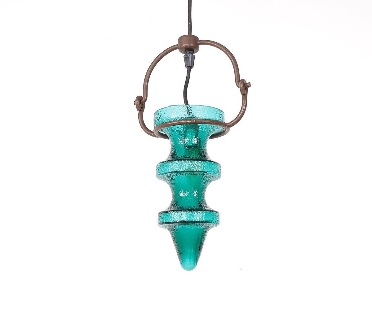 Stalactite green glass pendant lamp by Nanny Still for Raak, 1960s