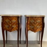 Louis XV style bedside tables