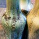 Vase triptyque Denbac 1930s