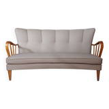 Canapé danois avec accoudoirs ouverts, années 1940