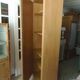 Armoire vintage en bois brut, 5 étagères bois modulables