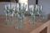 9 verres bullés sur pied