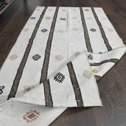 Flat vintage kilim hallway rug