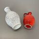 Set of 2 fat lava pottery vase made Bay Ceramics, Germany