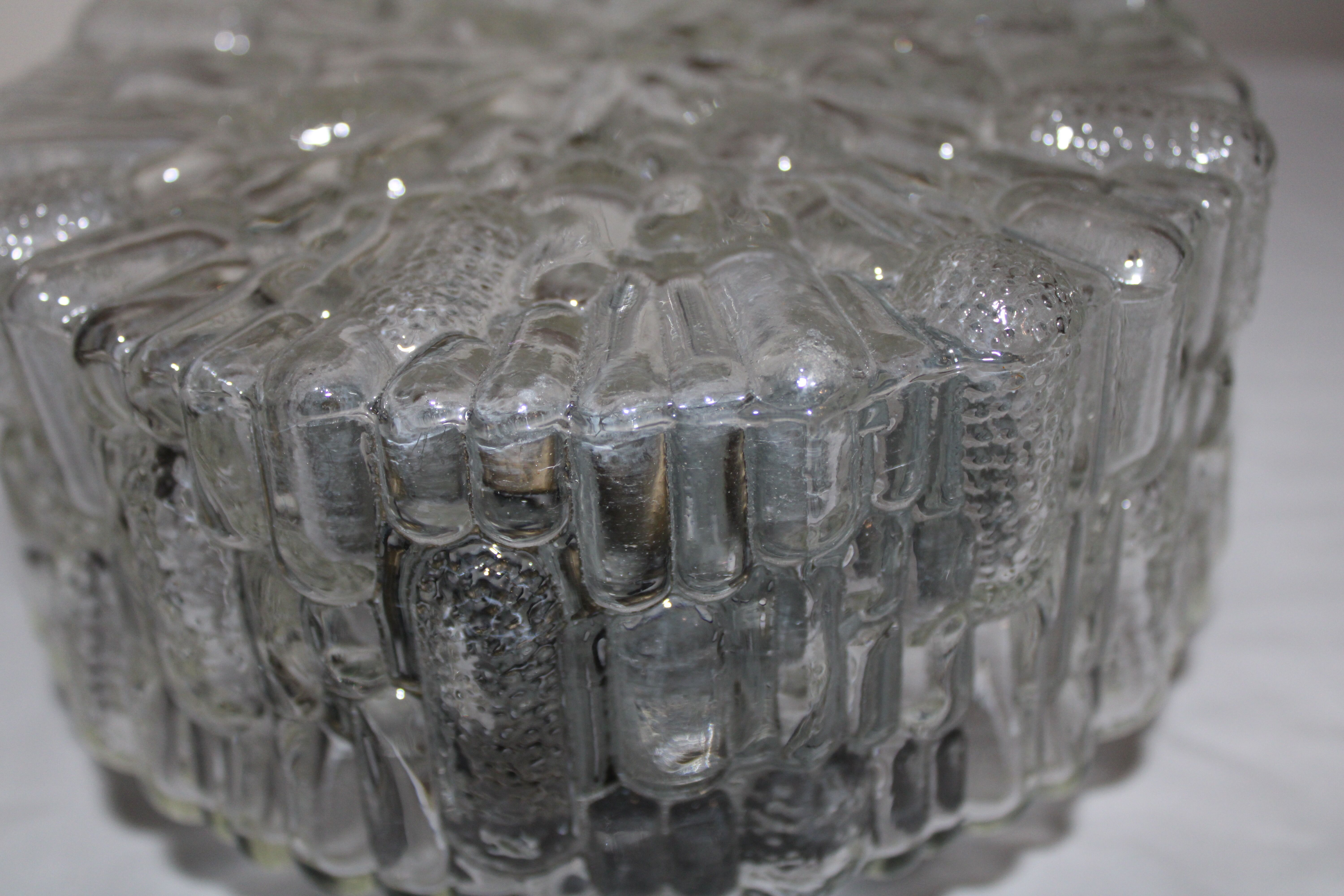 Vintage moulded glass ceiling