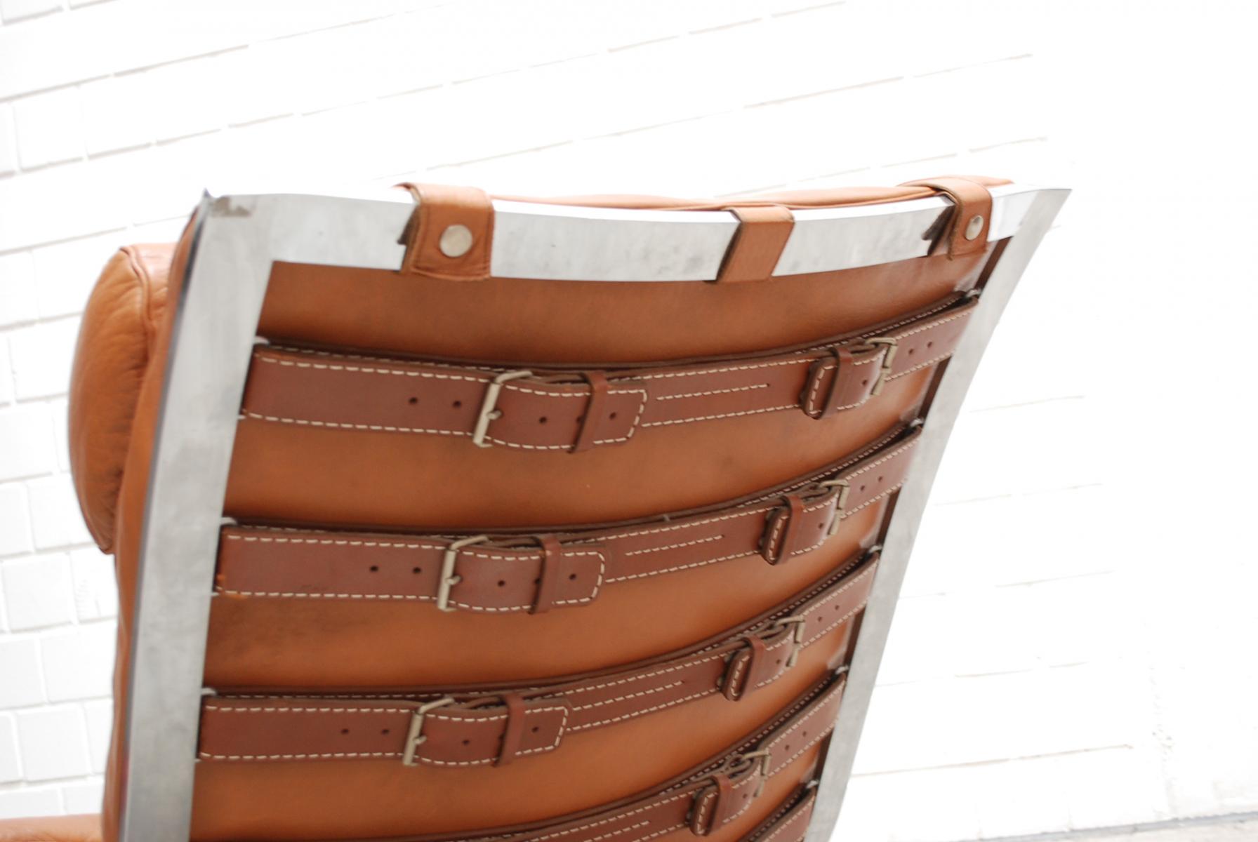 ARI Cognac Leather Armchair by Arne Norell