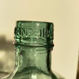 Blueish green Dame-Jeanne carboy, vintage French, Viresa Bandeira