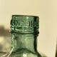 Blueish green Dame-Jeanne carboy, vintage French, Viresa Bandeira