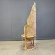 Vintage wicker peacock chair, 1970s